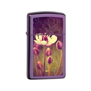 28124 Zippo Slim Flowers
