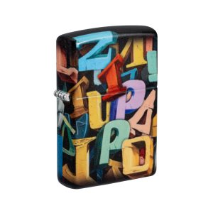 46608-000002 Zippo Abstract Letters