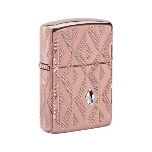 49702 Zippo Geometric Diamond Pattern