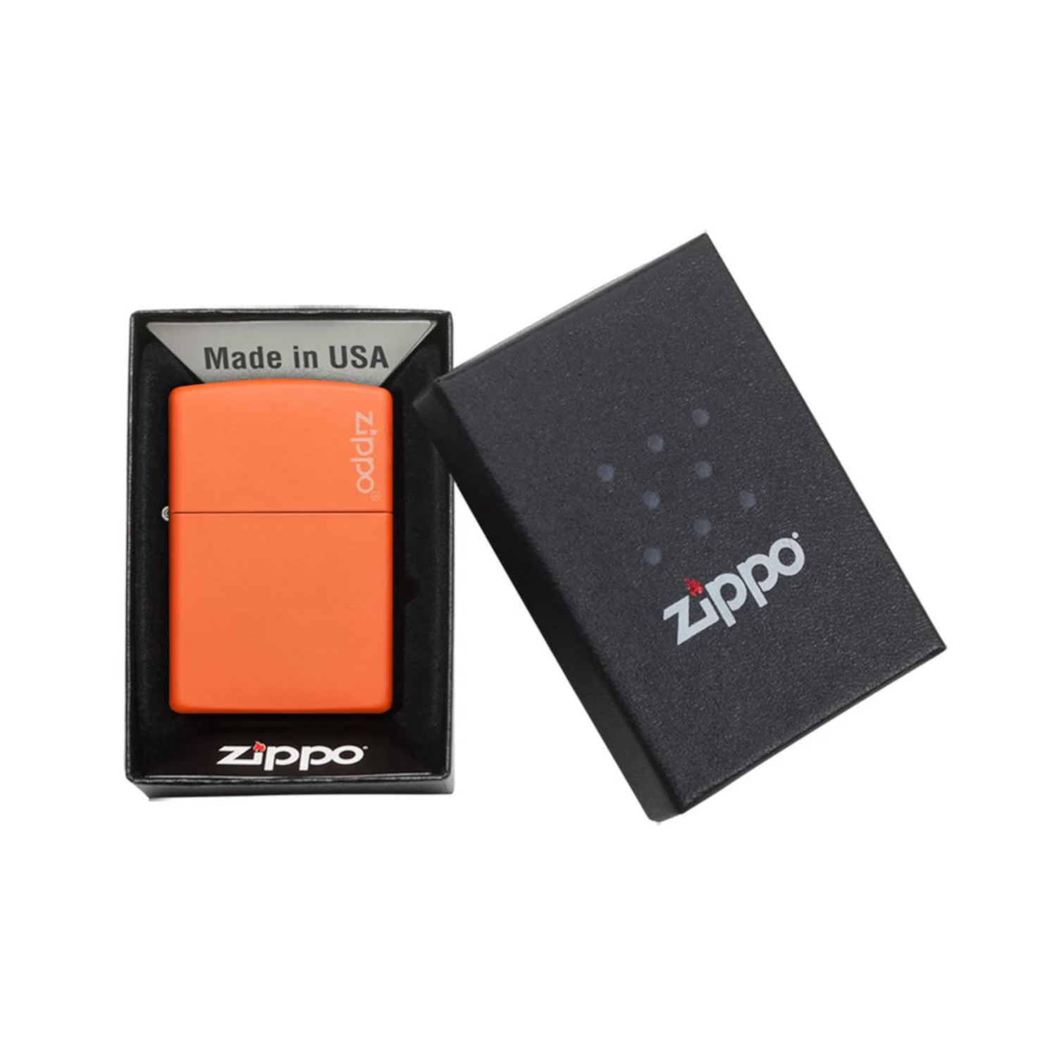 231ZL Zippo Classic Orange Matte Logo
