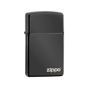 28123ZL Zippo Slim® High Polish Black Zippo Logo