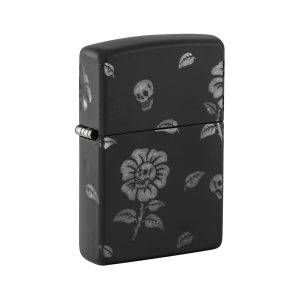48931 Zippo Flower Skulls