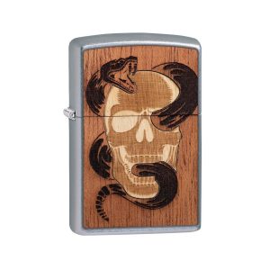 49042 Zippo WOODCHUCK USA Skull & Snake