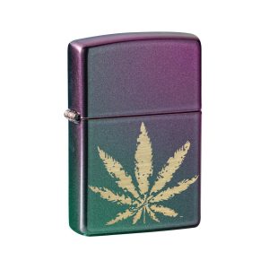 49185 Zippo Iridescent Marijuana Leaf