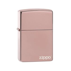 49190ZL Zippo Classic High Polish Rose Gold Zippo Logo