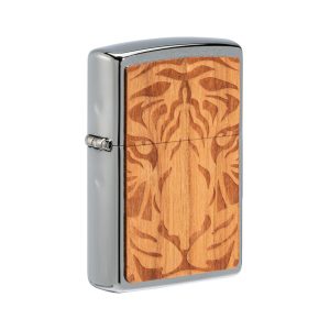 49707 Zippo WOODCHUCK USA Cherry Tiger Head