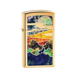 1654B Zippo Slim® Howling Wolf