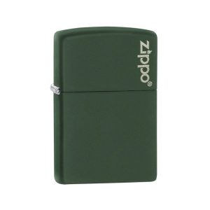 221ZL Zippo Classic Green Matte Zippo Logo