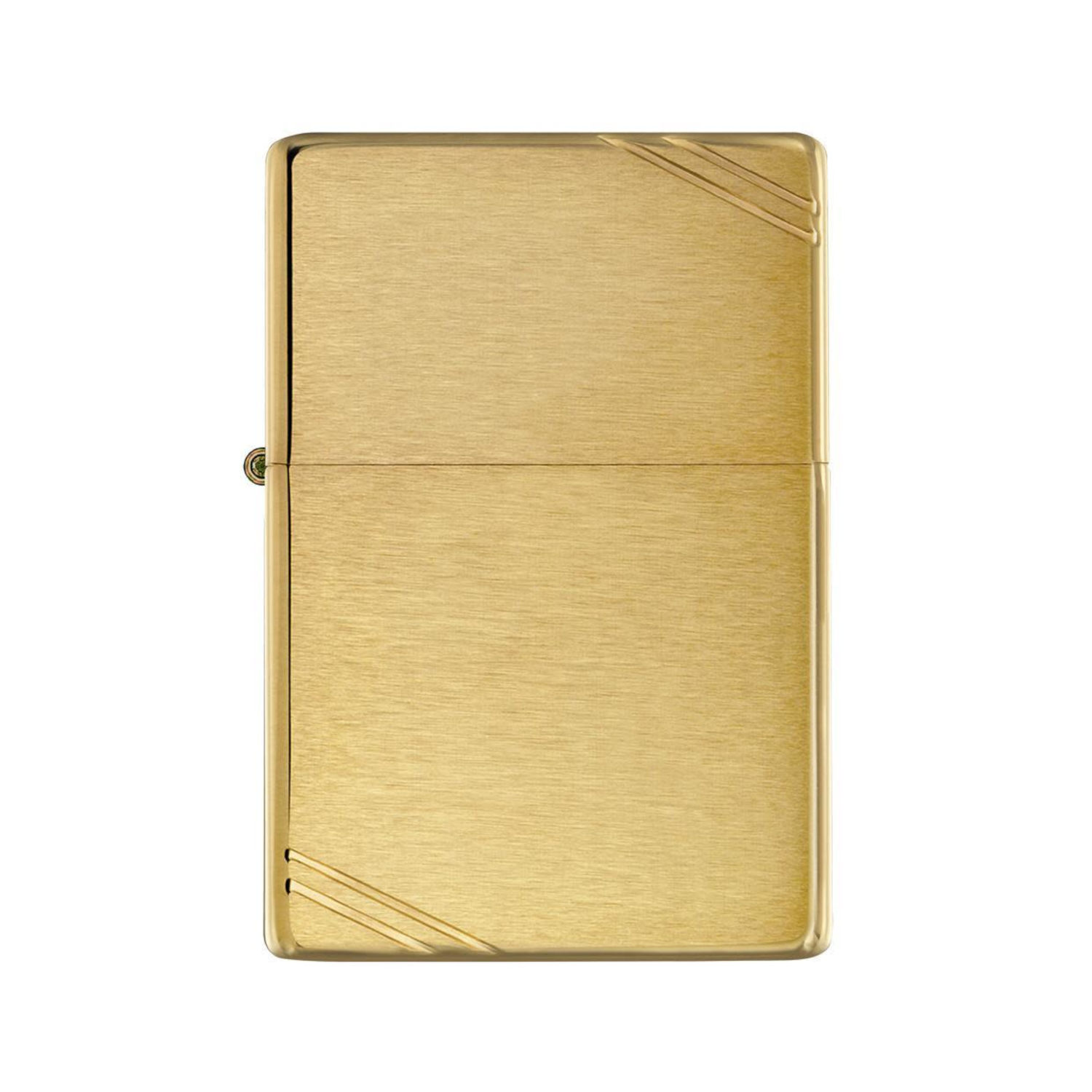 240 Zippo Brushed Brass Vintage with Slashes