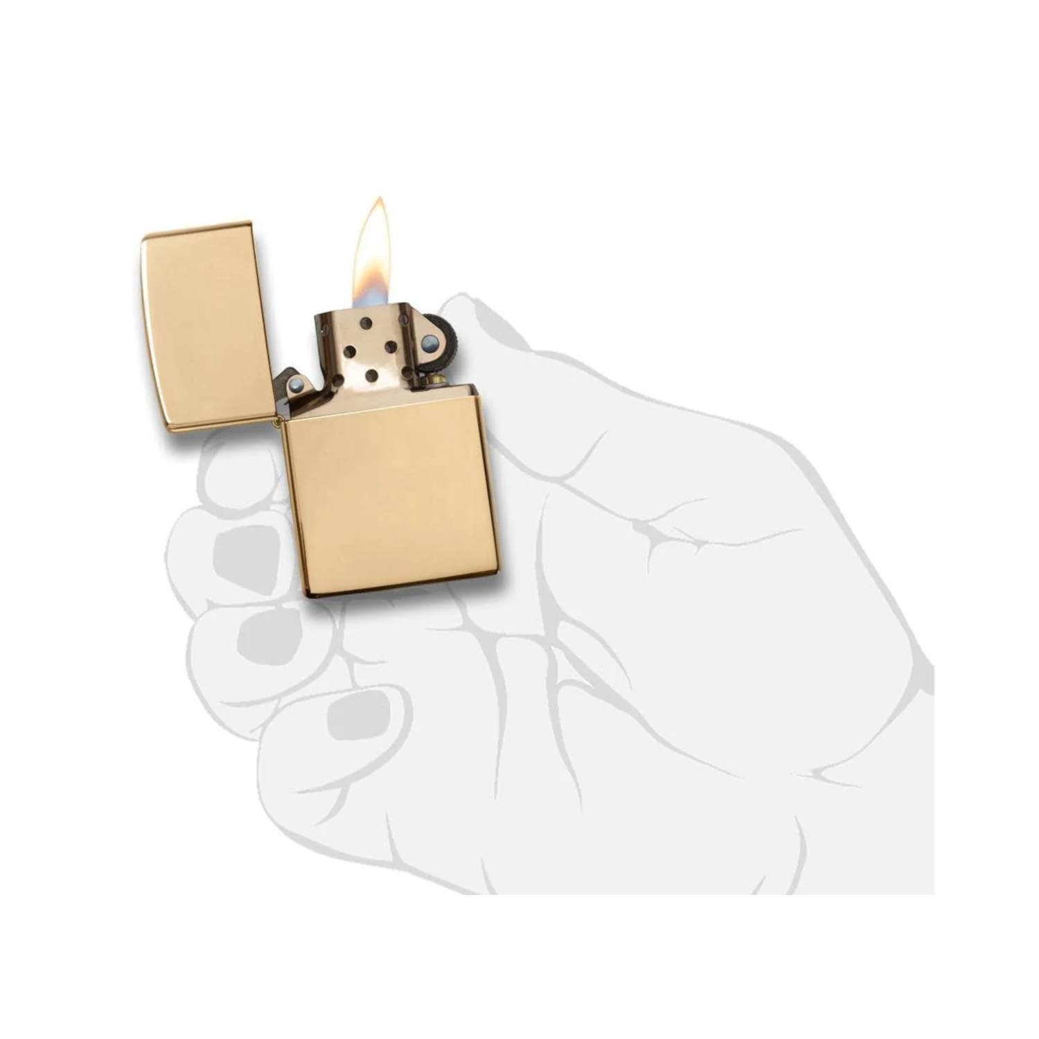 254B Zippo Classic High Polish Brass