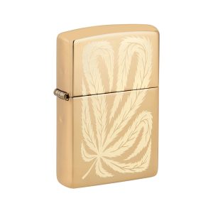 254B Zippo Feather Leaf