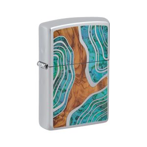 46118 Zippo Wood and Shell Look