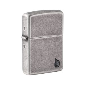 46399 Zippo Antique Silver Flame