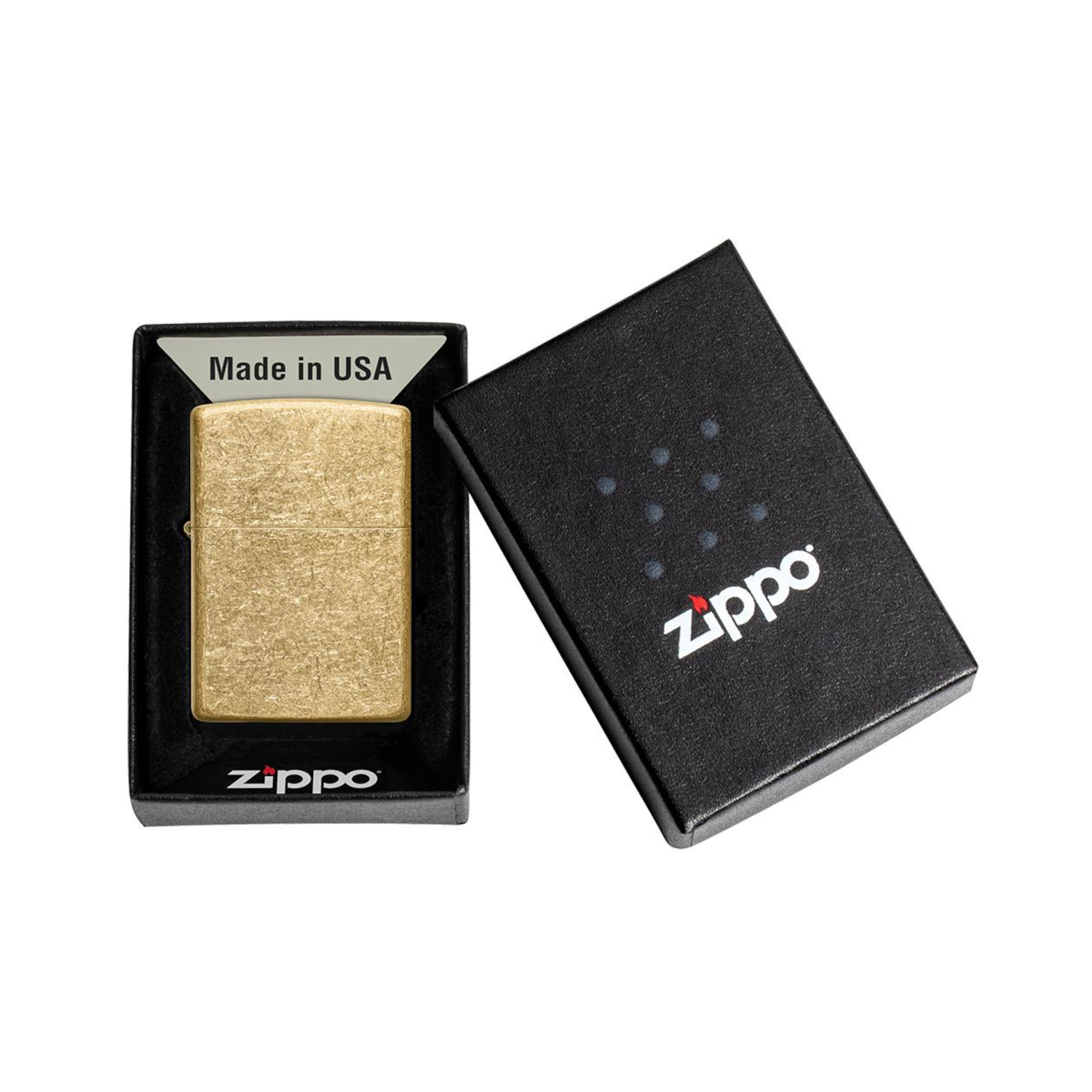 49477 Zippo Classic Tumbled Brass