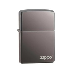 150ZL Zippo Classic Black Ice Logo