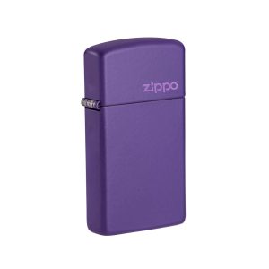 1637ZL Zippo Slim® Purple Matte Logo