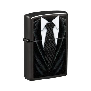 24756 Zippo Black Tie