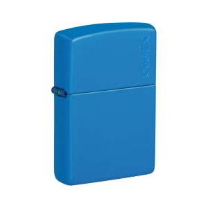 48628ZL Zippo Classic Sky Blue Matte Logo