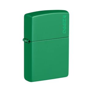48629ZL Zippo Classic Grass Green Matte Logo