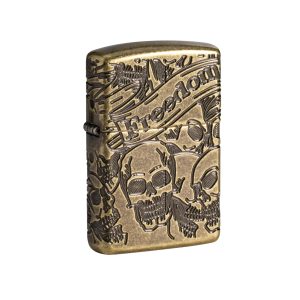 49035 Zippo Freedom Skull