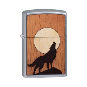 49043 Zippo WOODCHUCK USA Howling Wolf