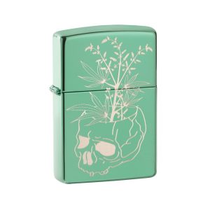49142 Zippo Botanical Skull