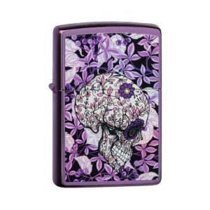 49159 Zippo Floral Hidden Skull