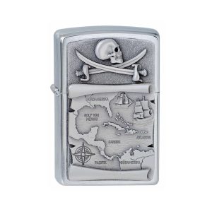 2007666 Zippo Pirate Treasure Map