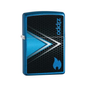 24534 Zippo Abstract Blue Triangle