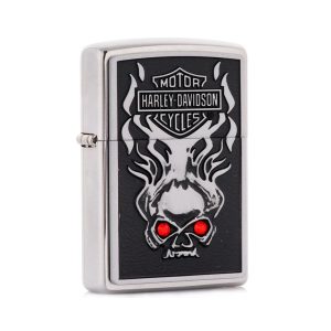 28267 Zippo Skull Swarovski [Harley-Davidson®]