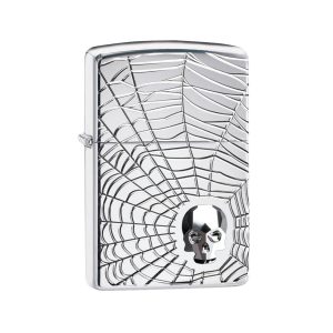 29931 Zippo Spider Web Skull