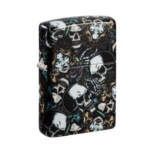 46033 Zippo Skulls & Roses
