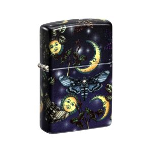 49352 Zippo Butterfly Skull