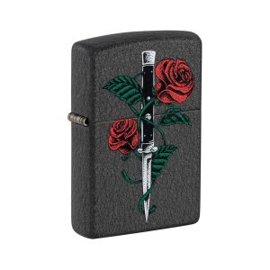 49778 Zippo Rose Dagger Tattoo