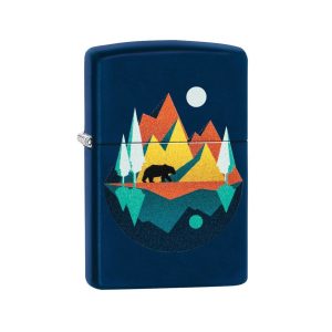 239 Zippo Geometric Bear & Mountains
