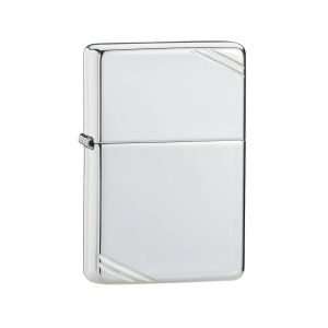 14 Zippo 1935 Replica High Polish Sterling Silver Slashes