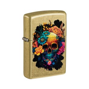 48267 Zippo Blooming Skull