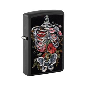 48877 Zippo Skelett Embroidery