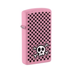 48680 Zippo Checkered Skull