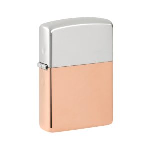 48694 Zippo Bimetal Case - Sterling Silver Lid