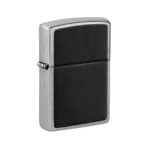 46778 Zippo Black Leather