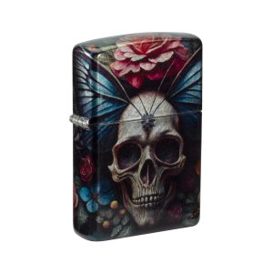 46848 Zippo Butterfly Skull