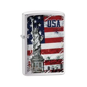 200 Zippo Statue of Liberty Flag