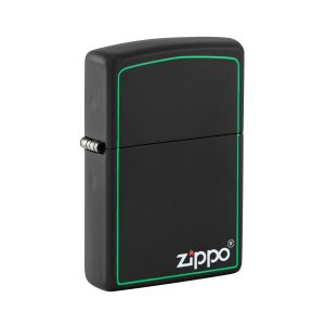 218 Zippo Green Line Black