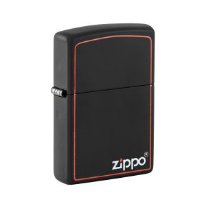 218 Zippo Red Line Black