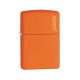 Zippo Classic Orange Matte Logo