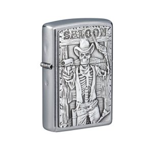 49298 Zippo Saloon Skull Emblem