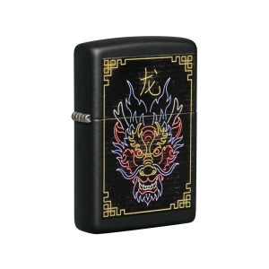 49396 Zippo Neon Dragon Design