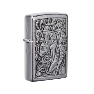 49442 Zippo Skull and Angel Emblem