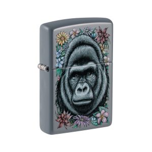 49452 Zippo Floral Gorilla Design